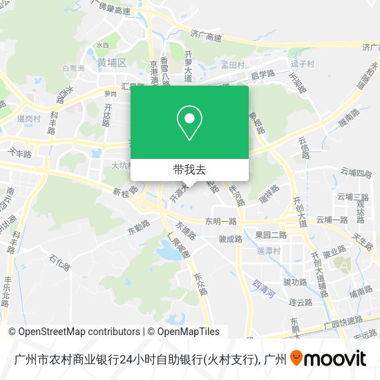 广州市农村商业银行24小时自助银行(火村支行)地图