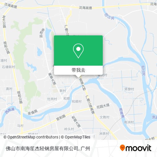 佛山市南海笙杰轻钢房屋有限公司地图