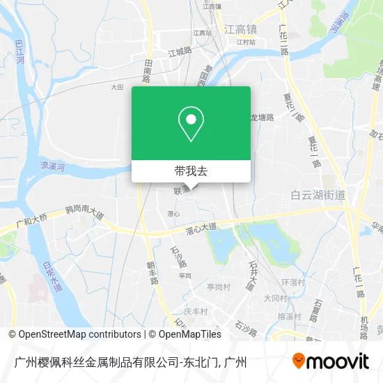 广州樱佩科丝金属制品有限公司-东北门地图