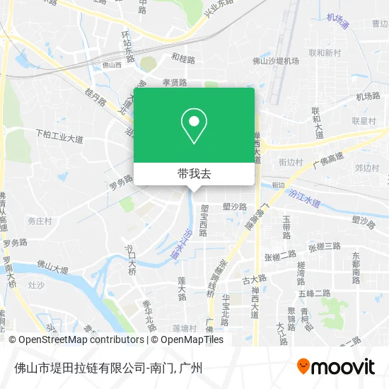 佛山市堤田拉链有限公司-南门地图