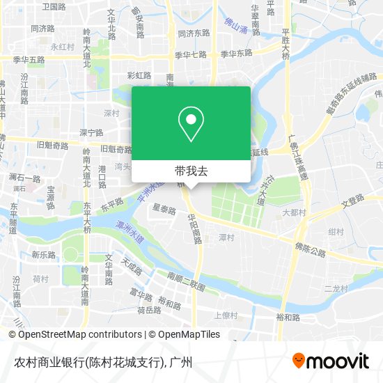 农村商业银行(陈村花城支行)地图