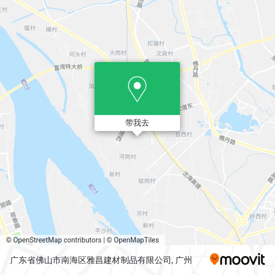广东省佛山市南海区雅昌建材制品有限公司地图