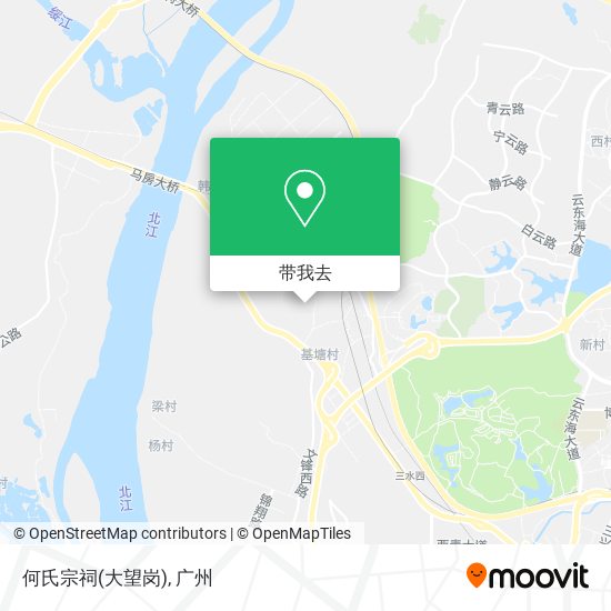 何氏宗祠(大望岗)地图