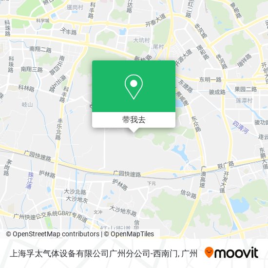 上海孚太气体设备有限公司广州分公司-西南门地图