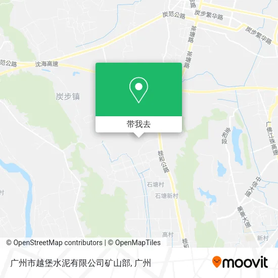 广州市越堡水泥有限公司矿山部地图