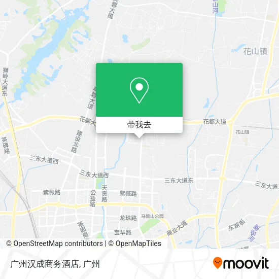 广州汉成商务酒店地图