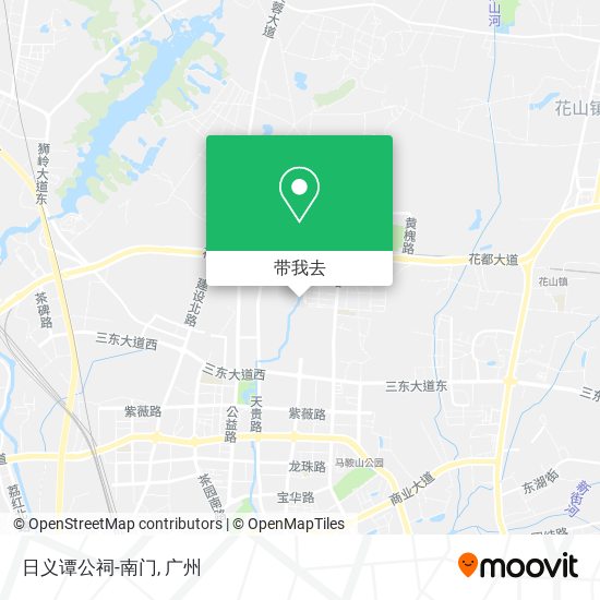 日义谭公祠-南门地图