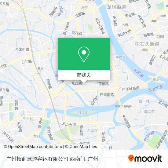 广州招商旅游客运有限公司-西南门地图
