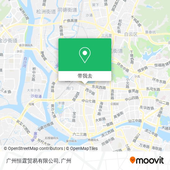广州恒霆贸易有限公司地图