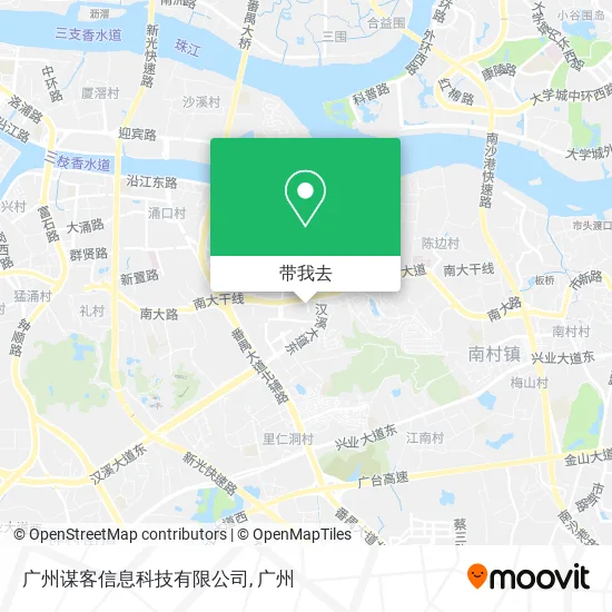 广州谋客信息科技有限公司地图