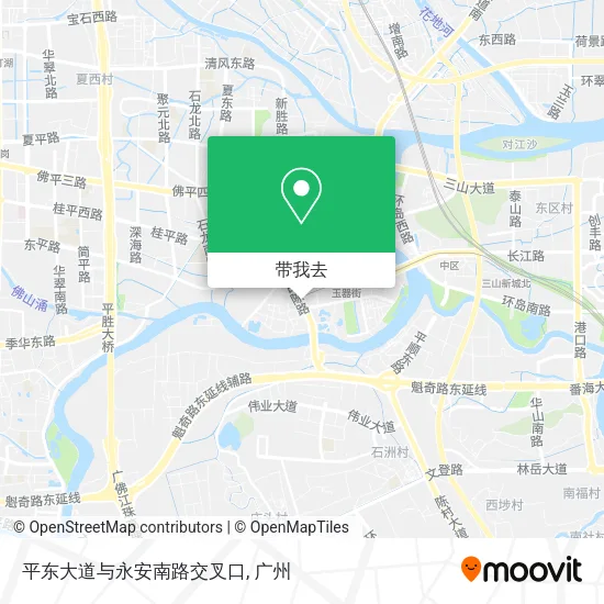 平东大道与永安南路交叉口地图