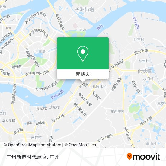 广州新造时代旅店地图