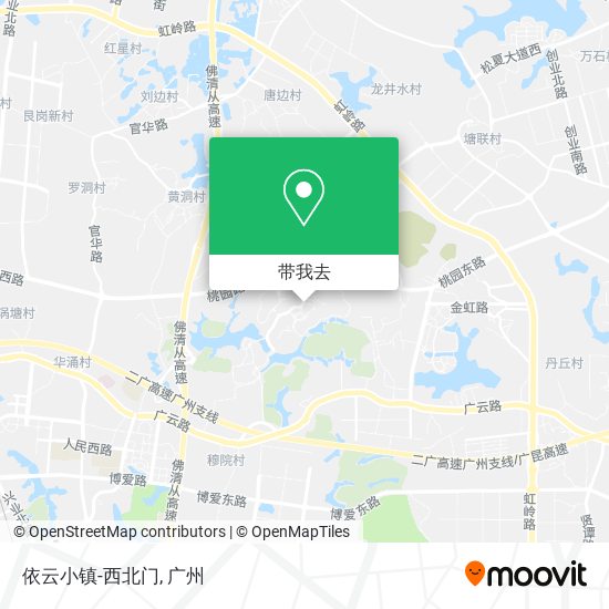 依云小镇-西北门地图