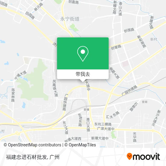 福建忠进石材批发地图
