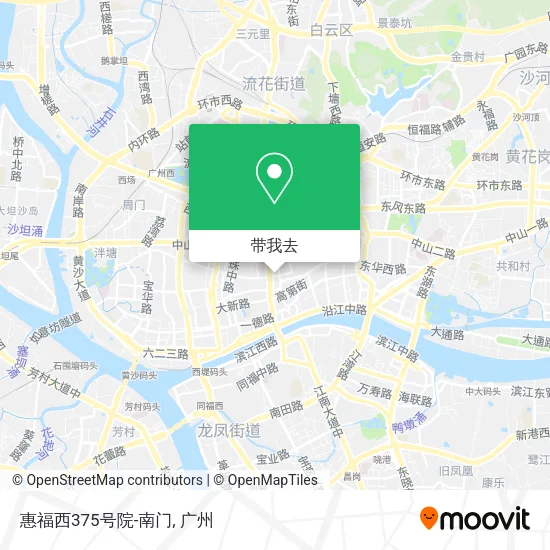 惠福西375号院-南门地图