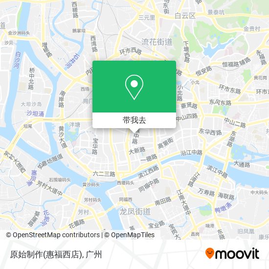 原始制作(惠福西店)地图