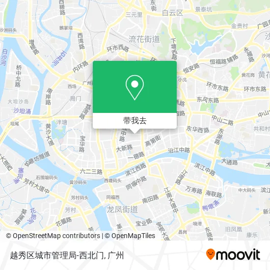 越秀区城市管理局-西北门地图