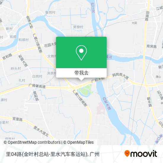 里04路(金叶村总站-里水汽车客运站)地图