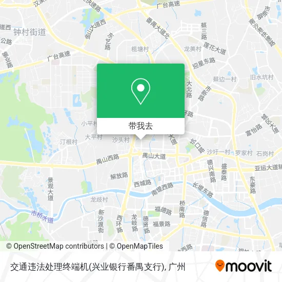 交通违法处理终端机(兴业银行番禺支行)地图