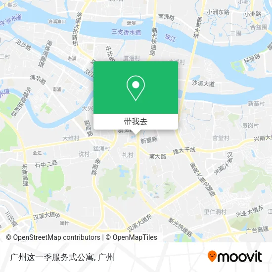 广州这一季服务式公寓地图