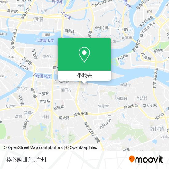 荟心园-北门地图