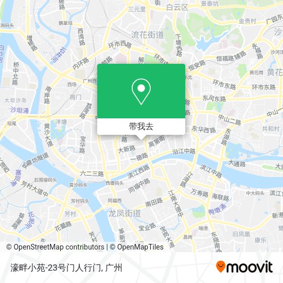 濠畔小苑-23号门人行门地图