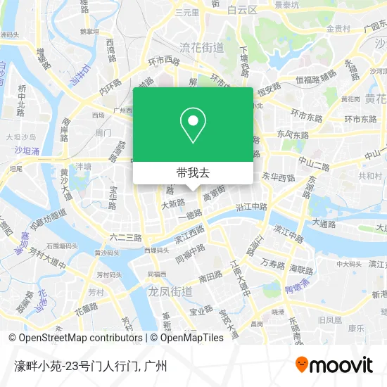 濠畔小苑-23号门人行门地图