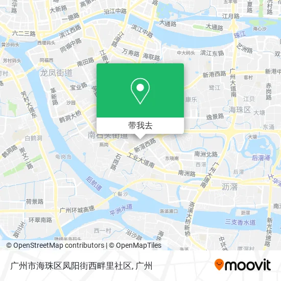 广州市海珠区凤阳街西畔里社区地图