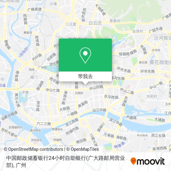 中国邮政储蓄银行24小时自助银行(广大路邮局营业部)地图