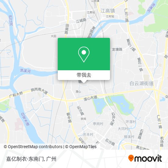 嘉亿制衣-东南门地图