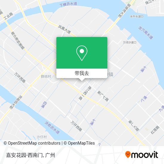 嘉安花园-西南门地图