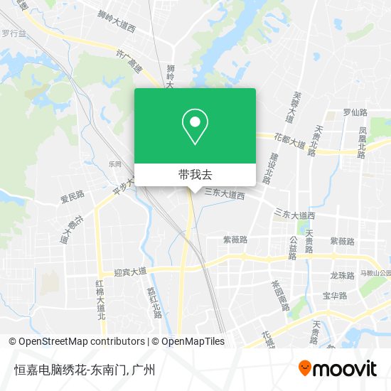 恒嘉电脑绣花-东南门地图
