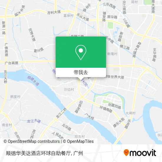 顺德华美达酒店环球自助餐厅地图