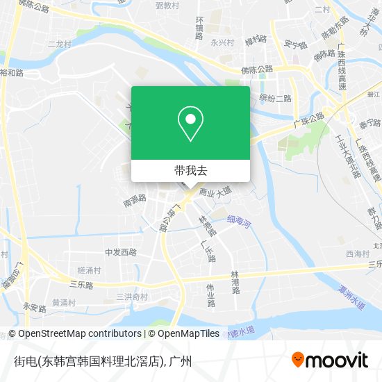 街电(东韩宫韩国料理北滘店)地图