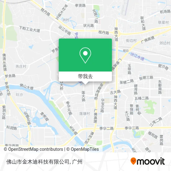 佛山市金木迪科技有限公司地图