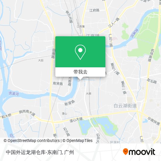 中国外运龙湖仓库-东南门地图