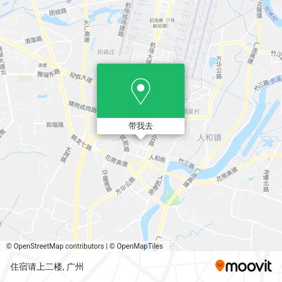 住宿请上二楼地图