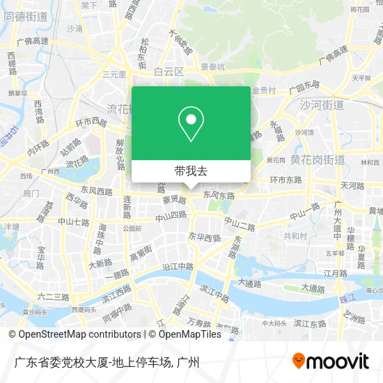 广东省委党校大厦-地上停车场地图