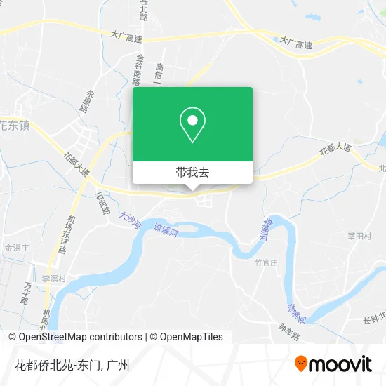 花都侨北苑-东门地图