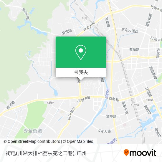 街电(川湘大排档荔枝苑之二巷)地图