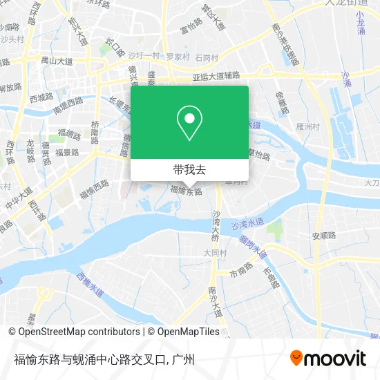 福愉东路与蚬涌中心路交叉口地图