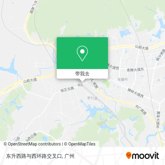 东升西路与西环路交叉口地图