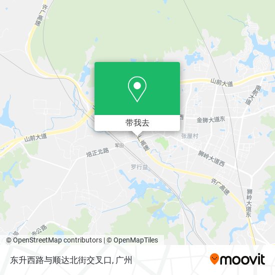 东升西路与顺达北街交叉口地图