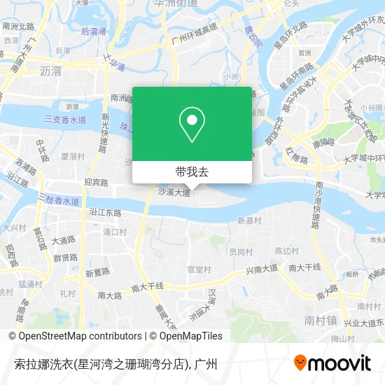 索拉娜洗衣(星河湾之珊瑚湾分店)地图