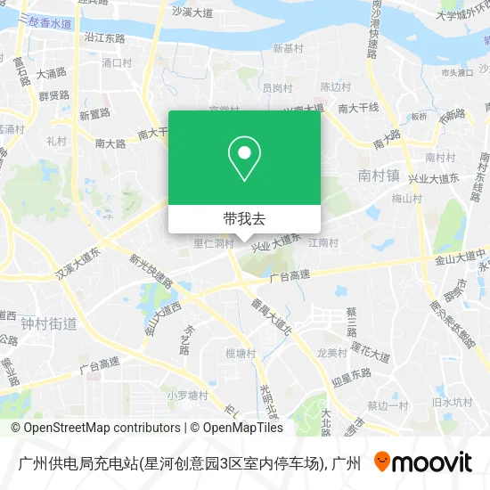 广州供电局充电站(星河创意园3区室内停车场)地图