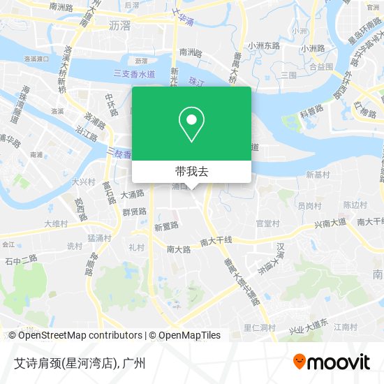 艾诗肩颈(星河湾店)地图