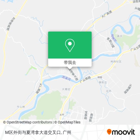 M区外街与夏湾拿大道交叉口地图