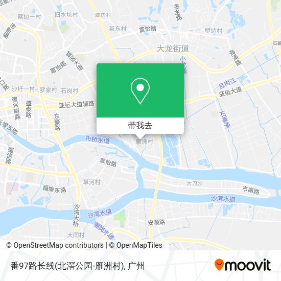 番97路长线(北滘公园-雁洲村)地图