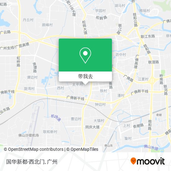 国华新都-西北门地图