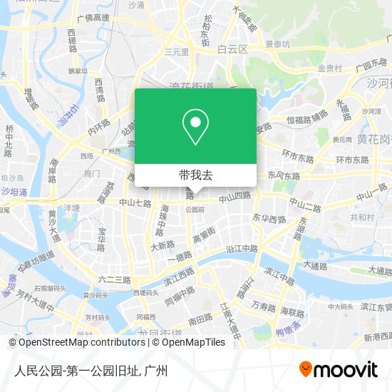 人民公园-第一公园旧址地图
